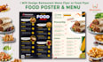 design restaurant menu flyer or food flyer