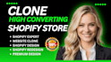 clone shopify website copy shopify store shopify website design