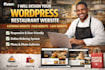 design wordpress restaurant website catering website food website cafe website
