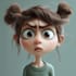 design 3d pixar style cartoon character,