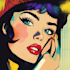 draw a retro pop art roy lichtenstein style