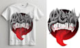 add pattern , logo and text to your t shirt or image