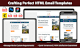 convert PSD figma to responsive HTML email templates