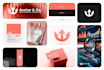 design a minimalist business logo, branding kit, brand identity and brand guide