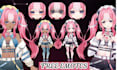 draw and rig anime live2d vtuber 2d vtuber model 2d vtuber rigging
