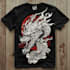 make unique tshirt design dark art japanese illustration