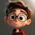design 3d pixar style cartoon character