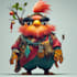 cerate a game character art and game character concept art