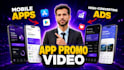 create dynamic mobile app explainer intro web promo video 6hr