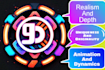 design 3d logo designs using ai
