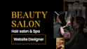 create hair salon, beauty salon and spa wordpress website design
