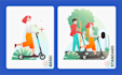 create modern flat illustration for website and app UI