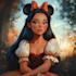 create a gorgeous disney style cartoon portrait