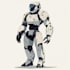 custom futuristic mecha robot character illustration art