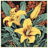 illustrate botanical and linocut vector art