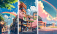 create stunning anime backgrounds style visual novel bg 2d scenery art