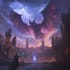 create fantasy environment concept art , landscape
