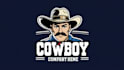 draw vintage western cowboy logo