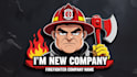 do modern firefighter logo design