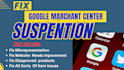 fix google merchant center suspension misrepresentation shopping ads disapproval