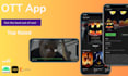 create ott and iptv, netflix alternative streaming platform with an admin panel