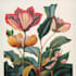 draw botanical illustrations of flowers, plants