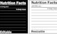 generate a nutrition facts label