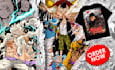 create anime and cartoon tshirt design for your brand