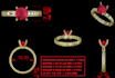 custom jewelry 3d cad modeling and rendering