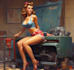 design pin up girl and pin up girl illustration