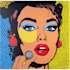draw a retro pop art roy lichtenstein style