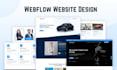 create responsive webflow website with a professional look