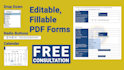 create editable fillable and interactive PDF form