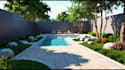 do landscape design realistic render in lumion