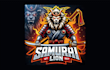 make unique samurai lion mascot logo with creative concepts