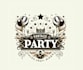 design modern awesome party logo