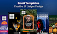 convert PSD xd figma to responsive HTML email templates