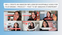 create a high converting amazon influencer video review ad