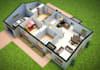 convert 2d floor plan to 3d model, exterior design, cgi interior,8k house render