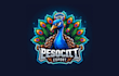 make unique peacock mascot logo with creative concepts