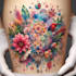 personalized watercolor tattoo design