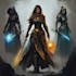 create dnd fantasy scifi illustration