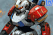 custom futuristic mecha robot character illustration art