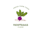 create a creative vegetable, fruit and juice logo