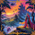 make illustration in fantasy and medieval style