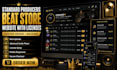 create a standard producers beat store website like beatstars with licenses
