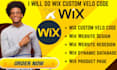 do custom wix velo code wix studio velo code wix database wix API integration