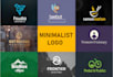 make creative minimalist business logo or any graphics design