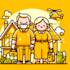 art a high quality yellow cartoon character