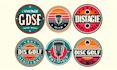 do awesome disc golf logo design
